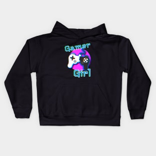 Gamer Girl Glitch Kids Hoodie